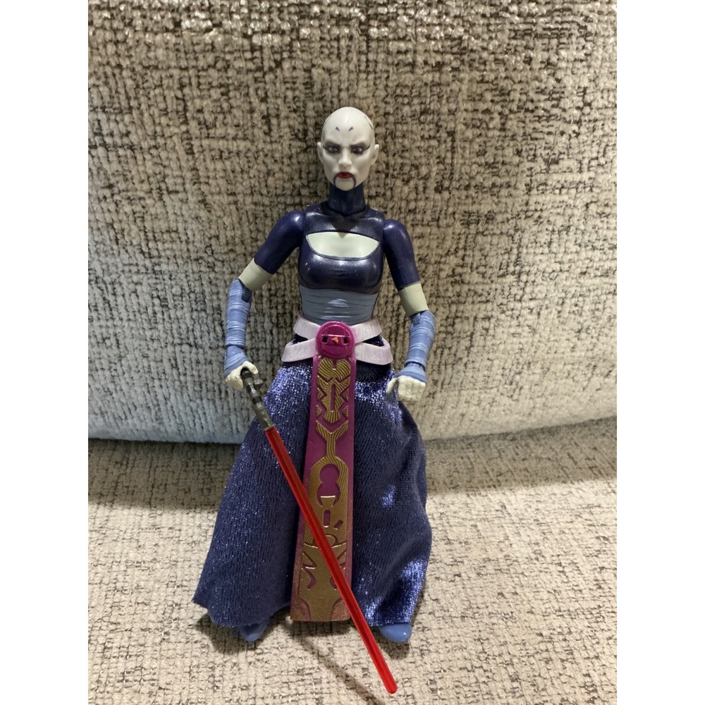 Star Wars Black Series Asajj Ventress 6in Action Figure Clone Wars Purple Skirt